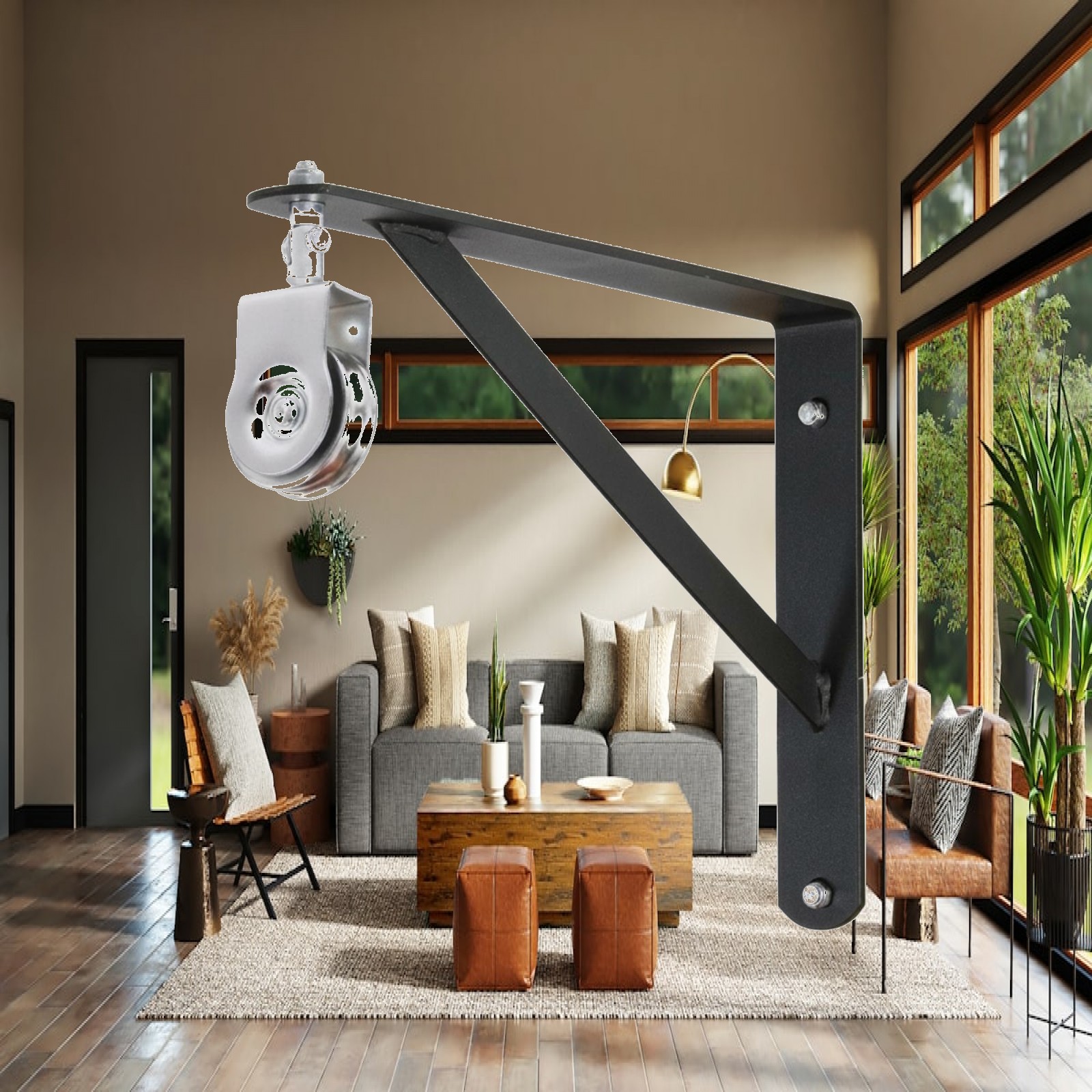 Pulley Home Gym - Entrenador de Poleas para Hombros con