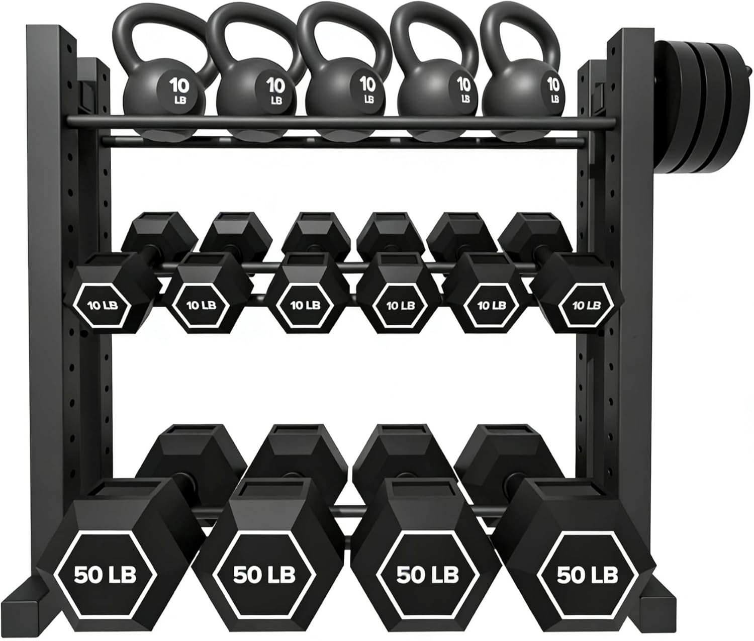 Home Gym Training - Soporte para Mancuernas de 3 Niveles,