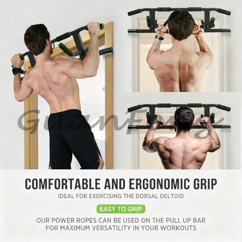 Chin Up Doorframe - Barra de dominadas y flexiones sin
