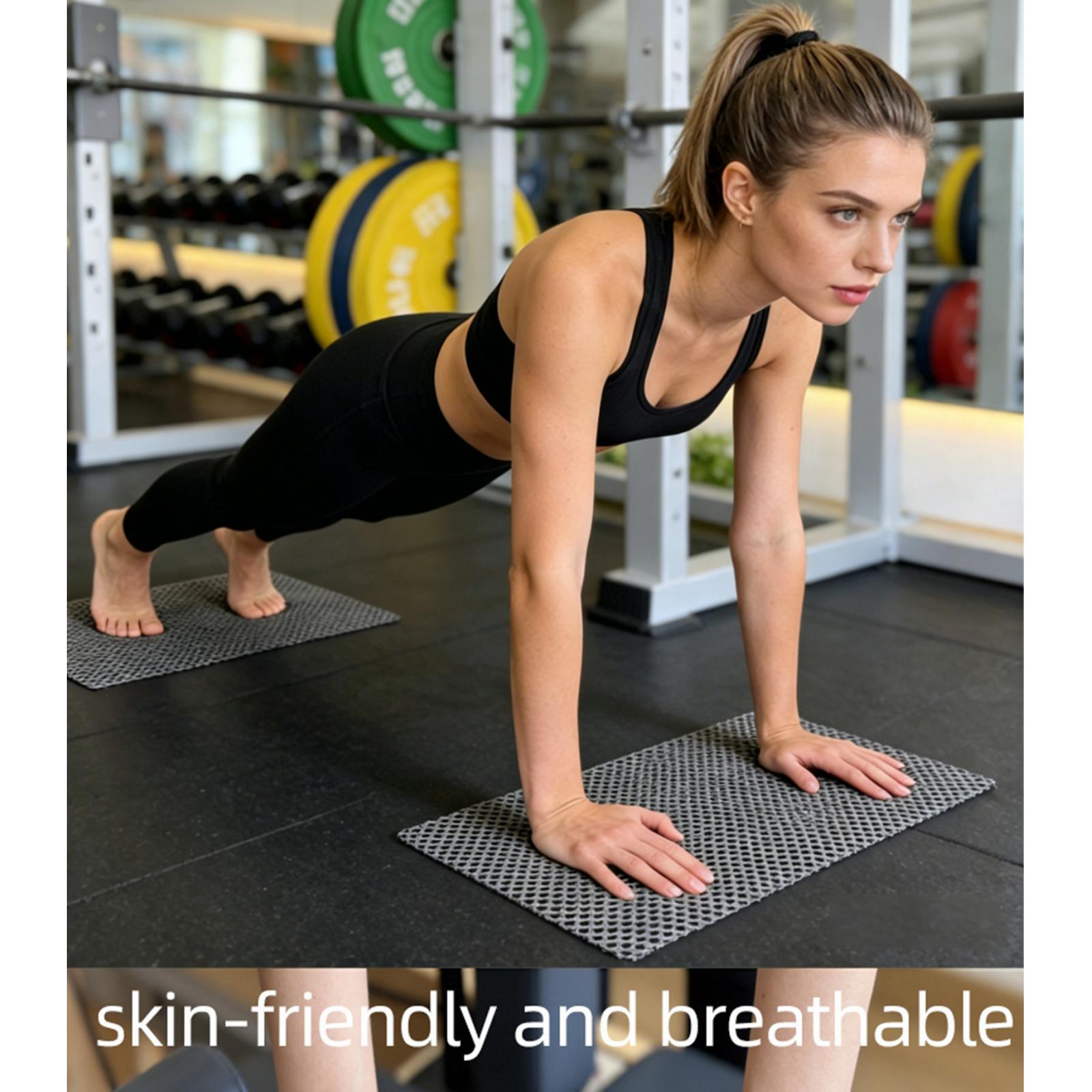 Home Gym Yoga - Juego de 2 Alfombrillas Antideslizantes para