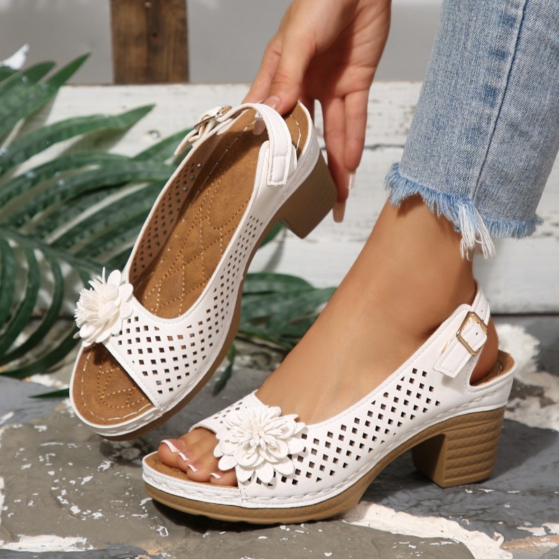 Sandalias de tacón grueso para - Ankle Strap Attachment reseña y precio