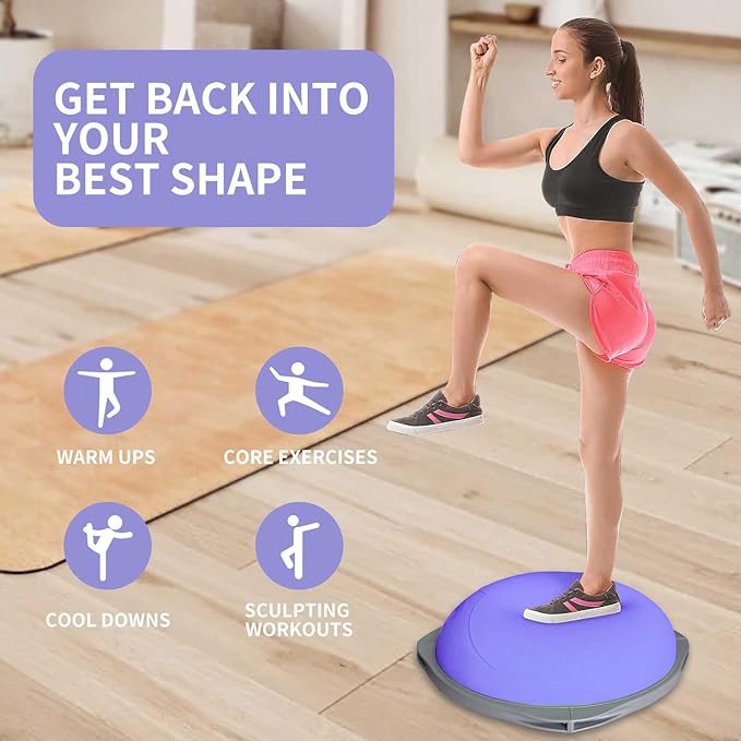 Pelota de equilibrio Bosu de 7 - Home Gym Yoga reseña y precio