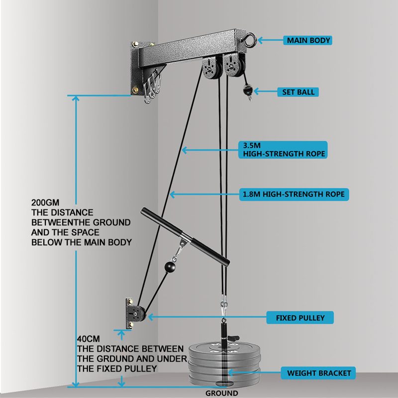 Sistema de polea de gimnasio m - Pulley Home Gym reseña y precio