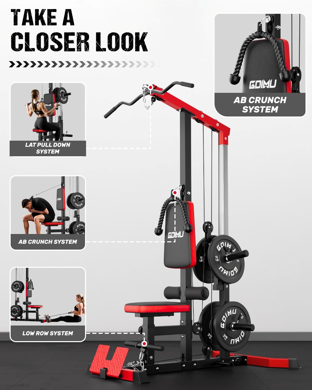 Máquina de Poleas 3 en 1 para  - Pulley Home Gym reseña y precio