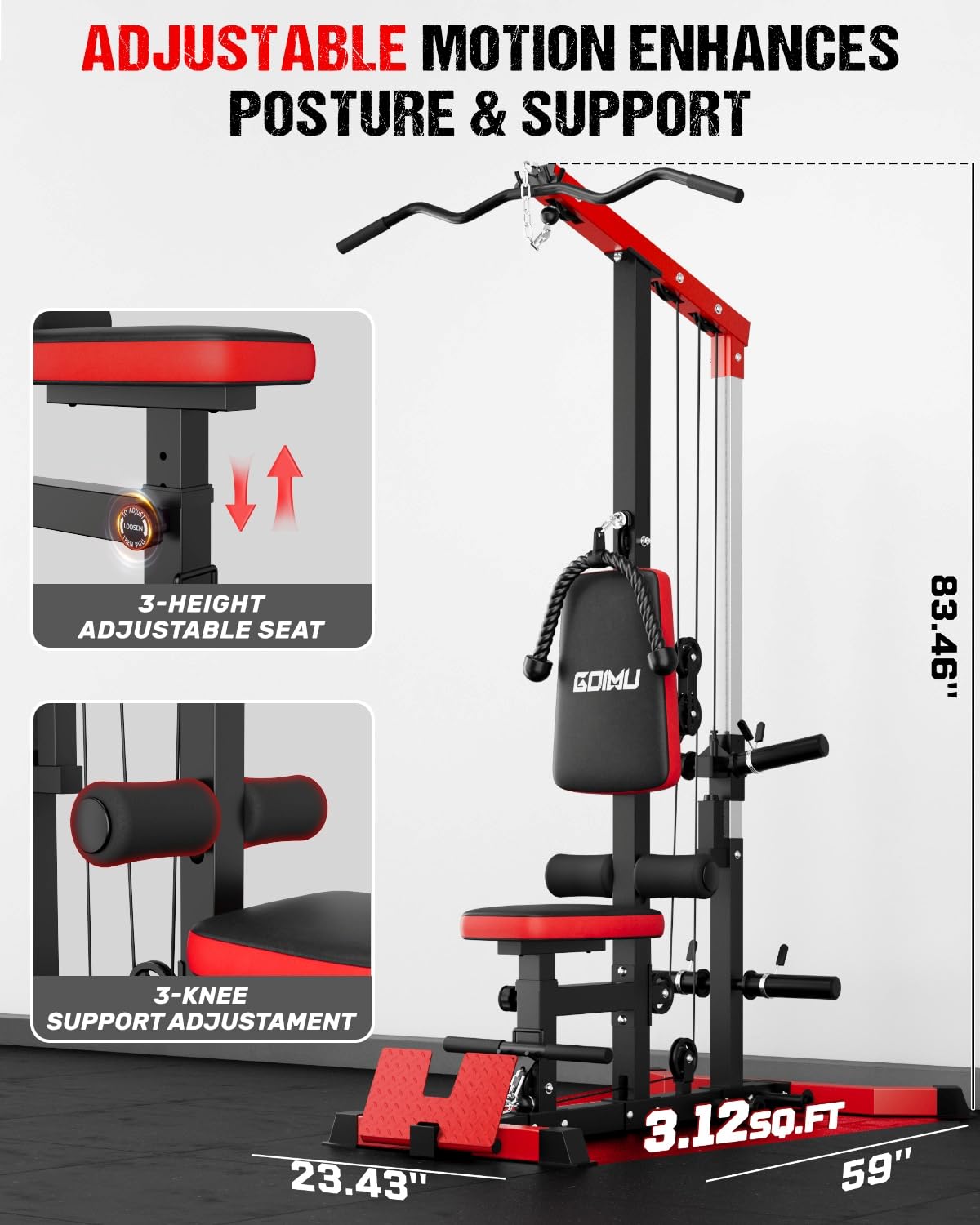 Máquina de Poleas 3 en 1 para  - Pulley Home Gym reseña y precio