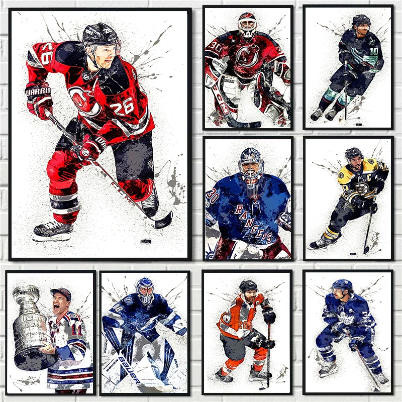 Abstract Ice Hockey Portrait S - Home Gym Kids reseña y precio