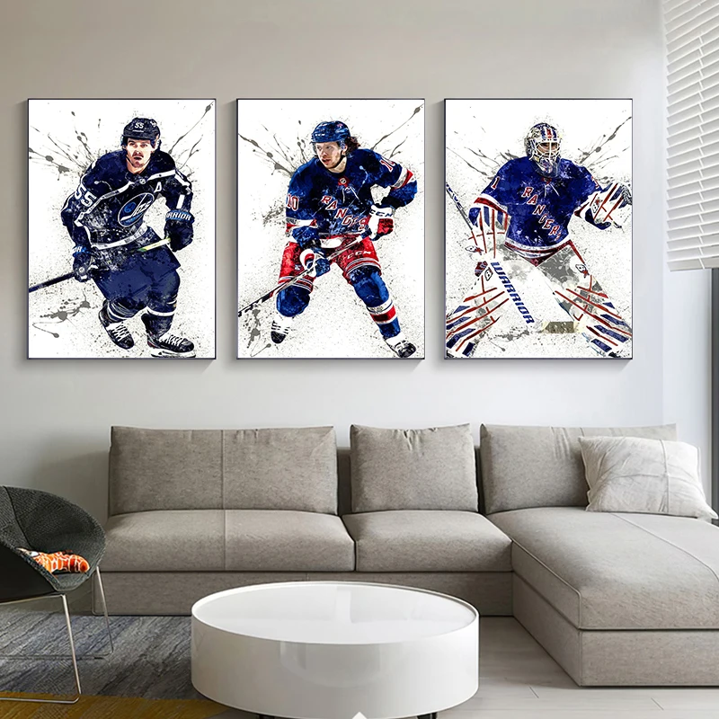 Abstract Ice Hockey Portrait S - Home Gym Kids reseña y precio