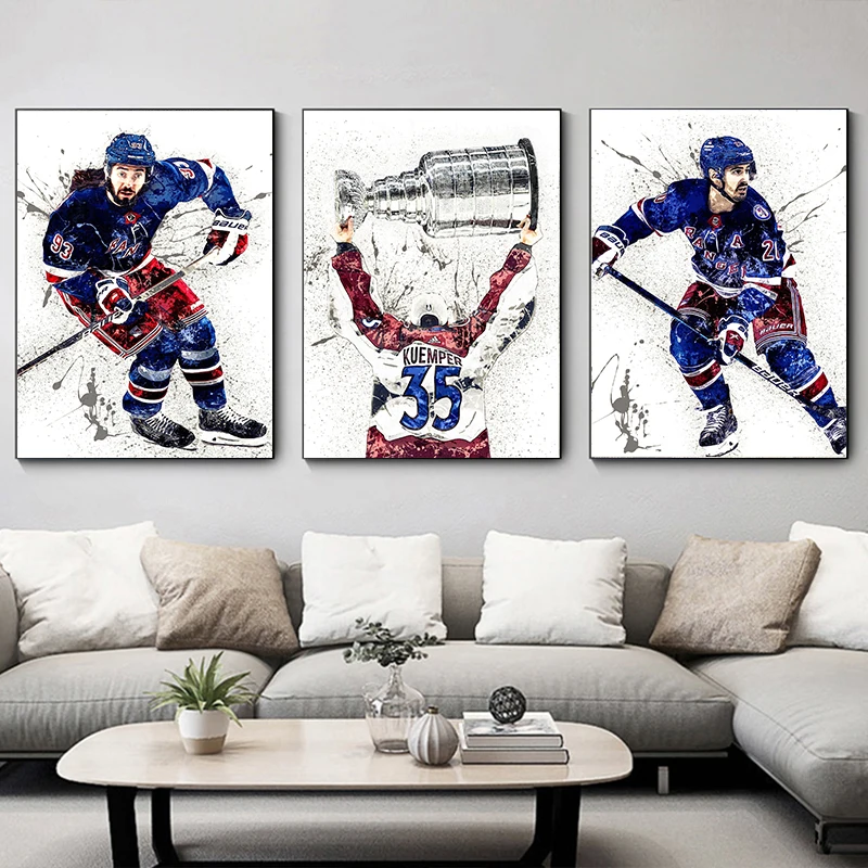Abstract Ice Hockey Portrait S - Home Gym Kids reseña y precio