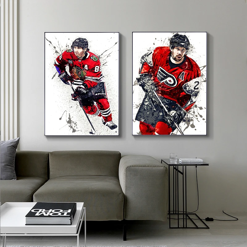 Abstract Ice Hockey Portrait S - Home Gym Kids reseña y precio