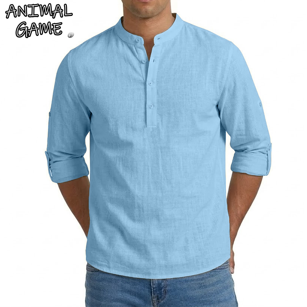 Camisa de Lino para Hombre, Ca - Home Gym Full Setup reseña y precio