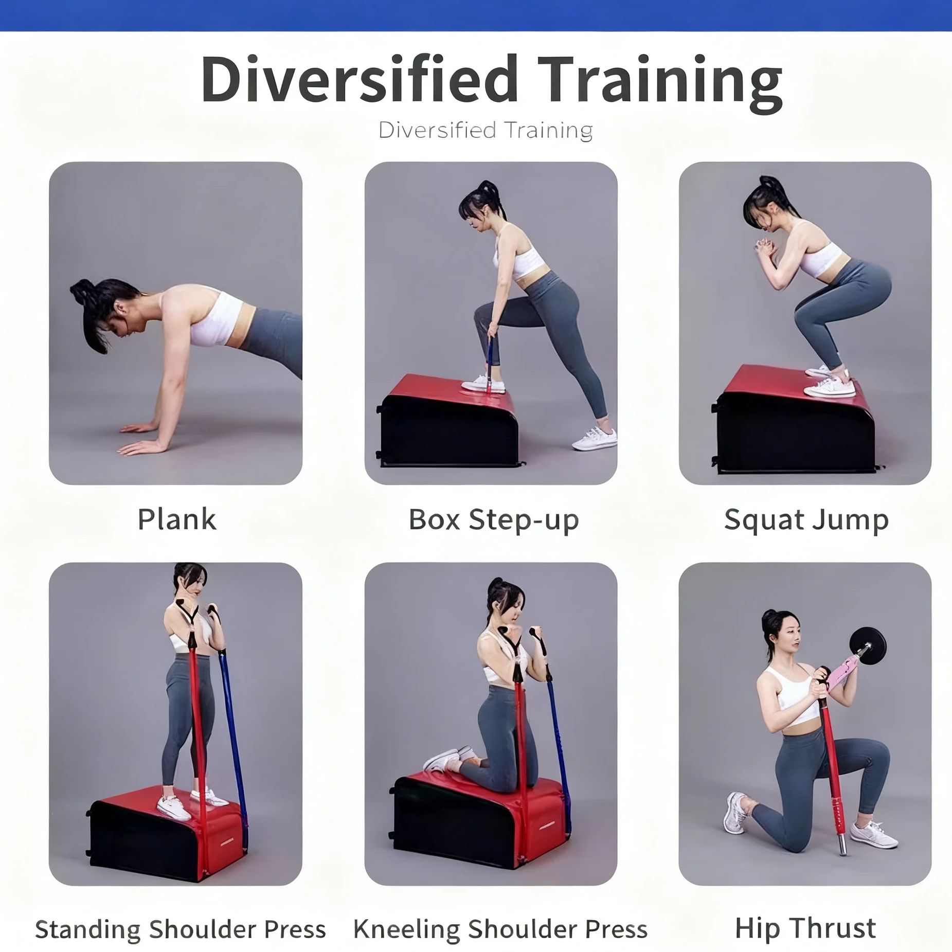 Caja de empuje de cadera para  - Pulley Home Gym reseña y precio