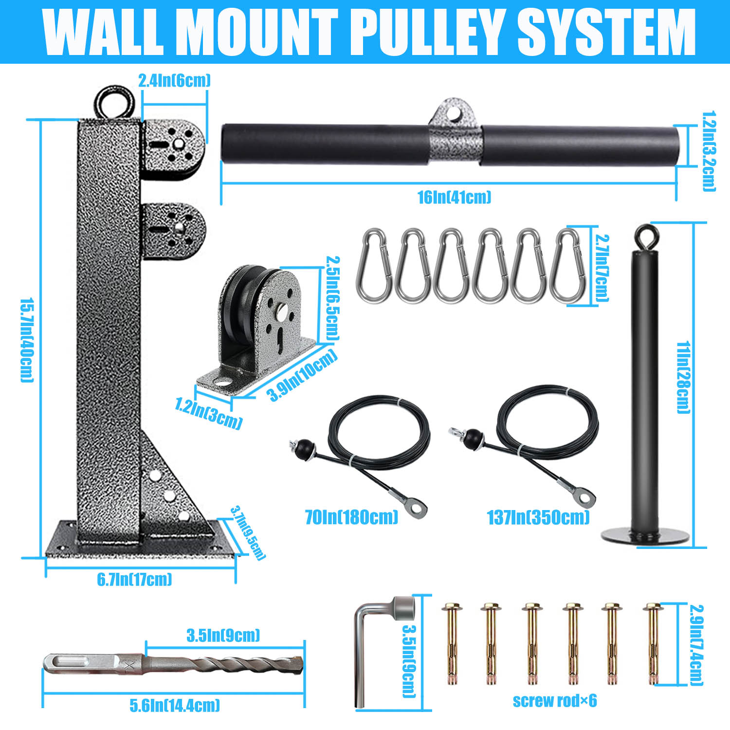 Sistema de polea montado en la - Pulley Home Gym reseña y precio