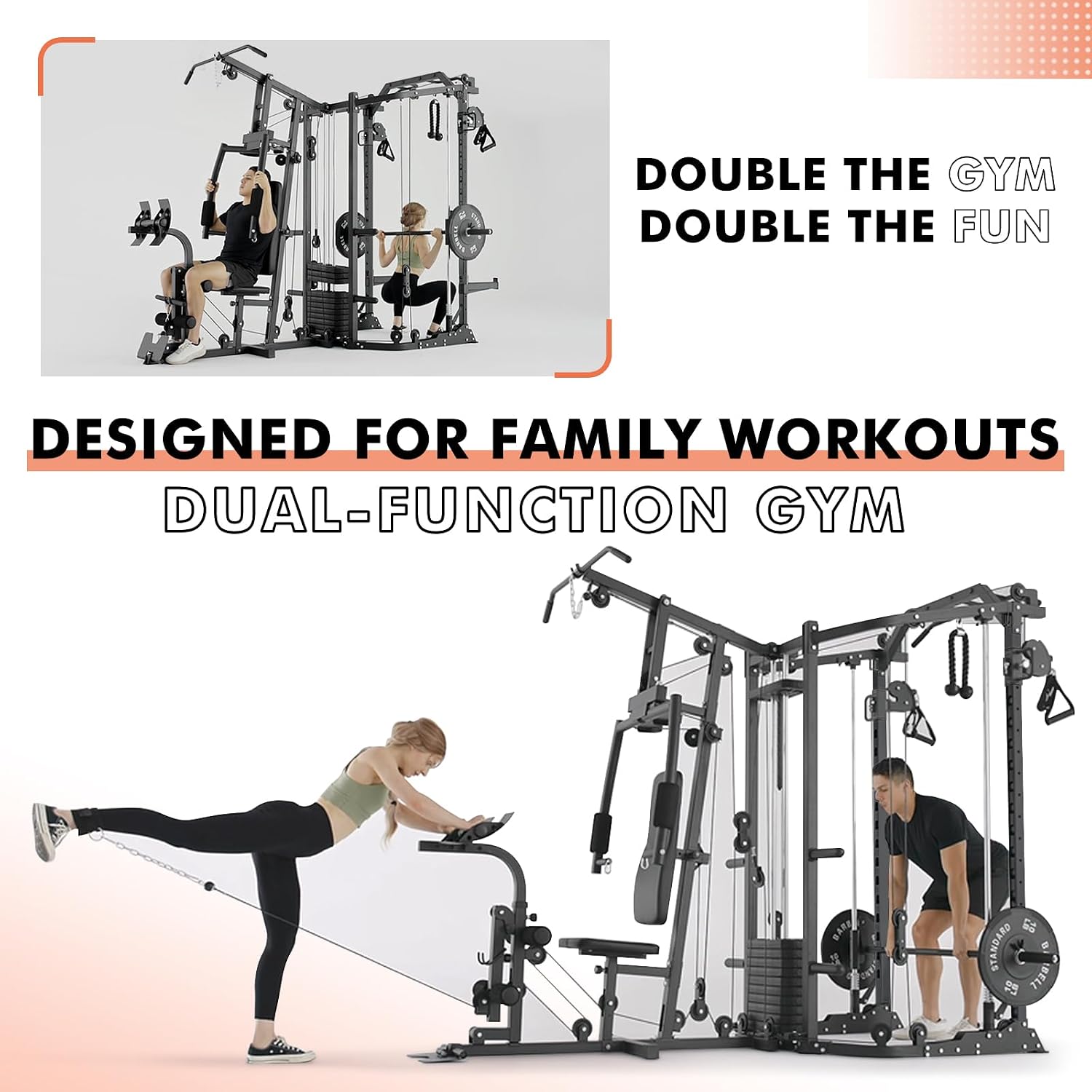 Máquina SmithΔ de Doble Estaci - Home Gym All In One reseña y precio