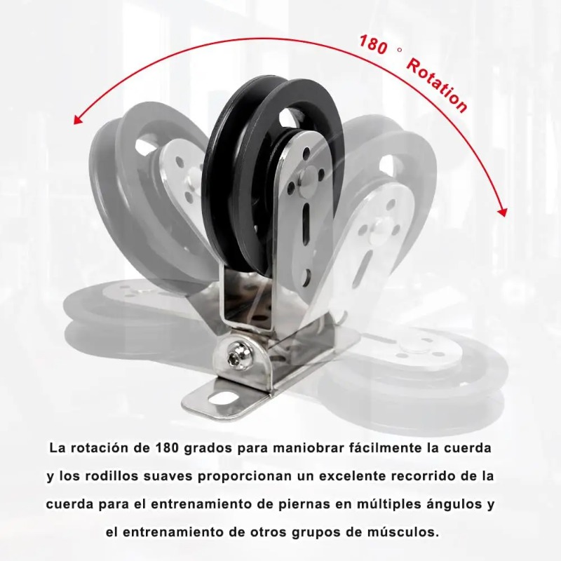 Rueda de polea silenciosa gira - Pulley Home Gym reseña y precio